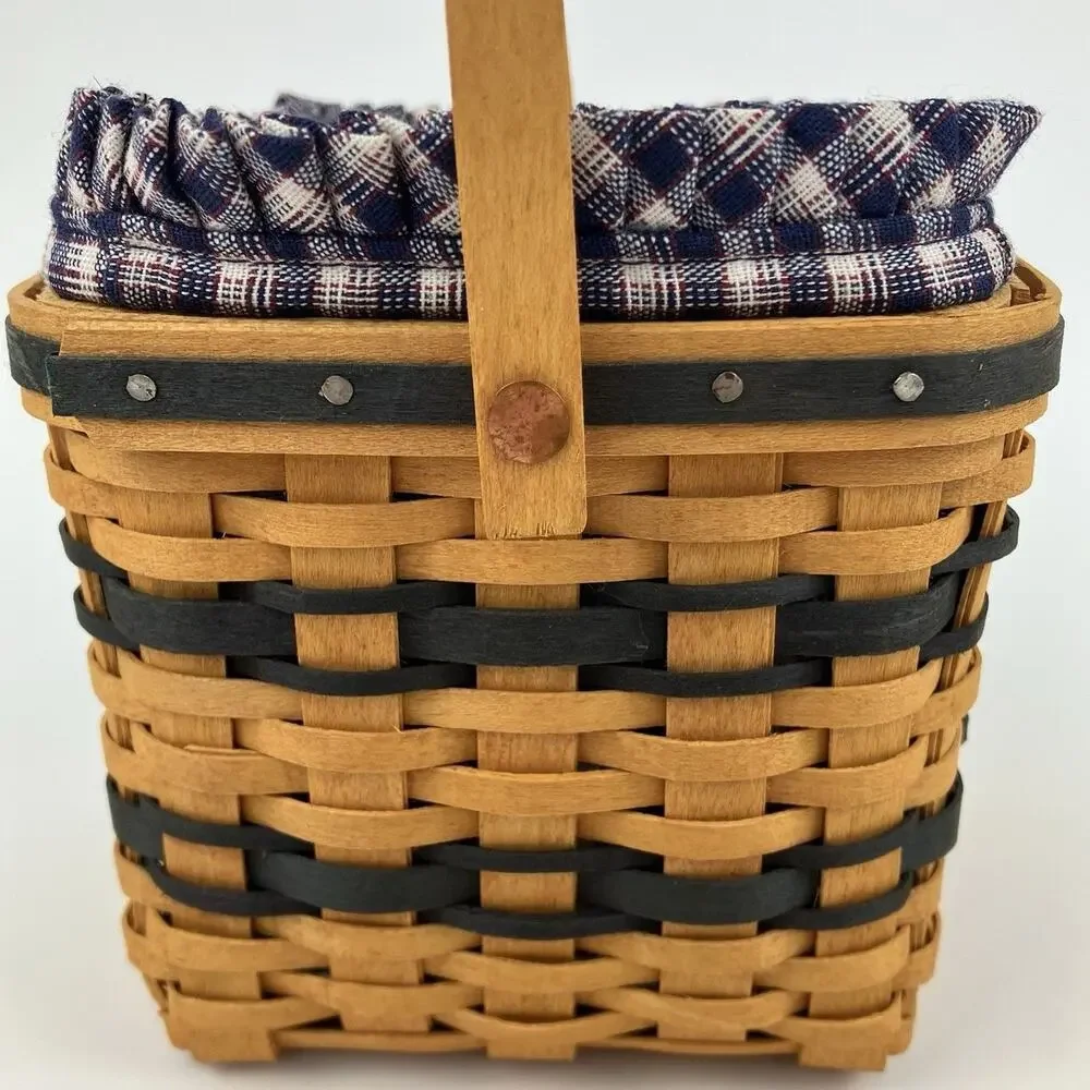 Longaberger Miniature Two Pie Basket | Full Set (SEE DESC) VTG 1998 #12386